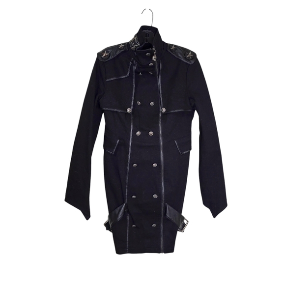 PUNK RAVE The Secret Order Dress Black Women's Small Goth Punk Grunge Emo - Picture 5 of 16